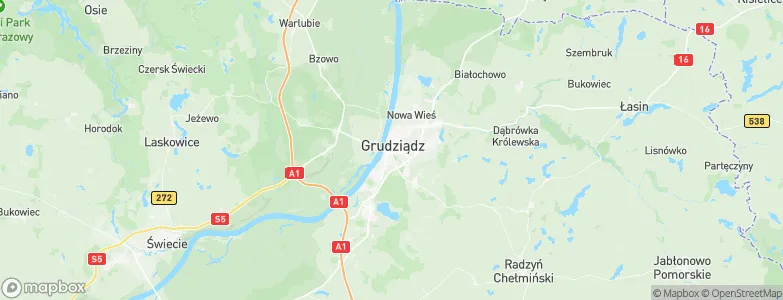 Grudziądz, Poland Map