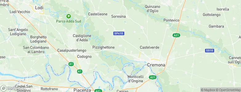 Grumello Cremonese, Italy Map