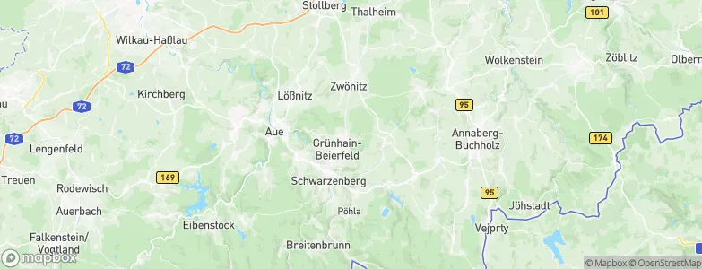Grünhain, Germany Map