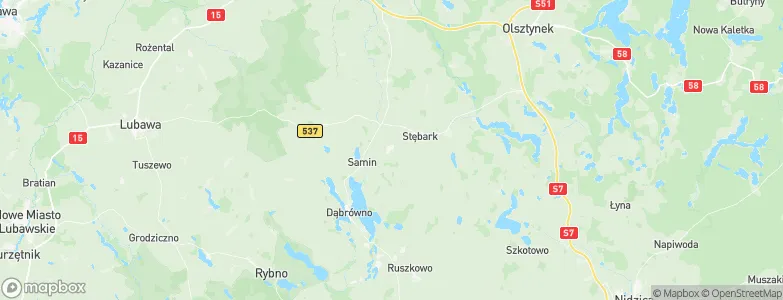 Grunwald, Poland Map