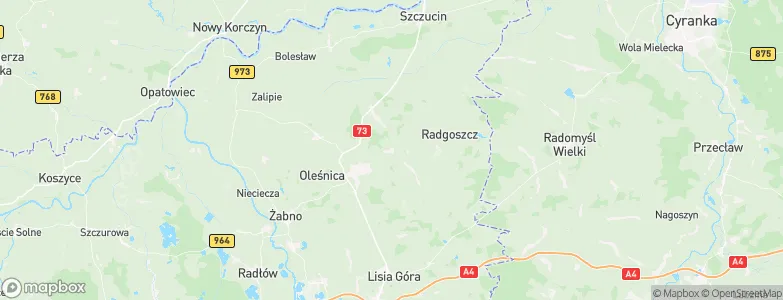 Gruszów Wielki, Poland Map