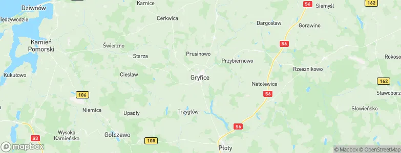 Gryfice, Poland Map