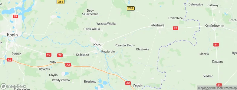 Grzegorzew, Poland Map