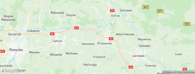 Grzęska, Poland Map
