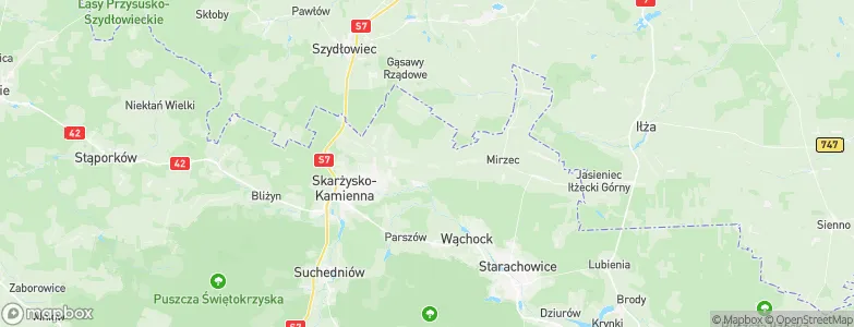 Grzybowa Góra, Poland Map