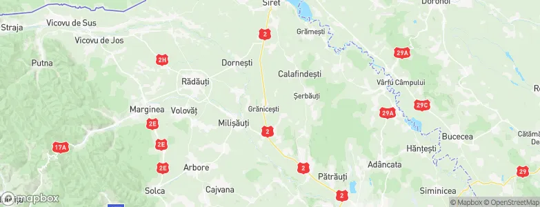 Grăniceşti, Romania Map