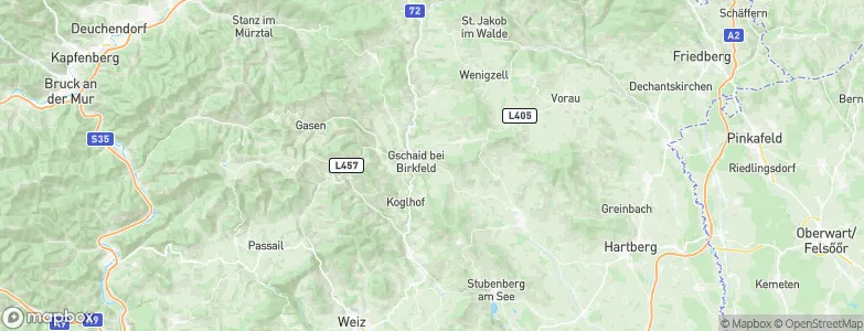 Gschaid bei Birkfeld, Austria Map