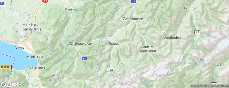 Gstaad, Switzerland Map