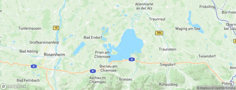 Gstadt am Chiemsee, Germany Map