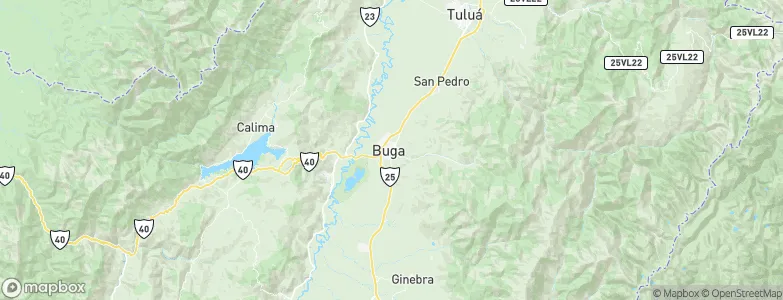 Guadalajara de Buga, Colombia Map