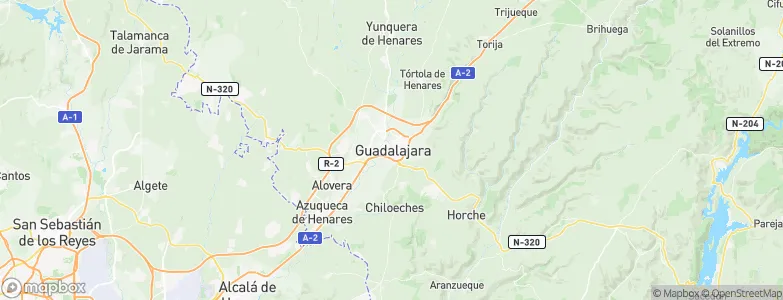 Guadalajara, Spain Map