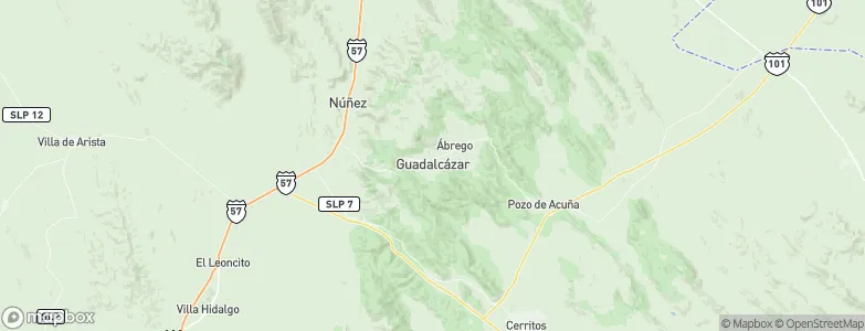 Guadalcázar, Mexico Map