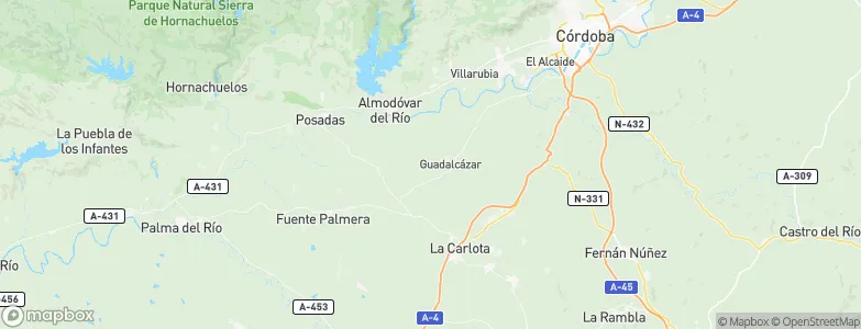 Guadalcázar, Spain Map