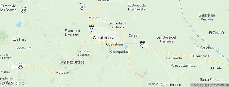 Guadalupe, Mexico Map