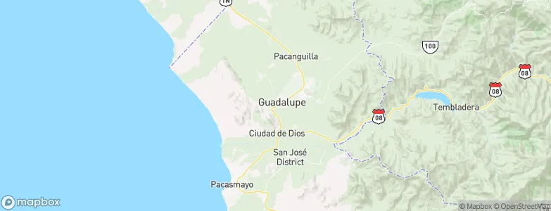 Guadalupe, Peru Map