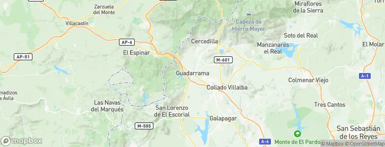 Guadarrama, Spain Map