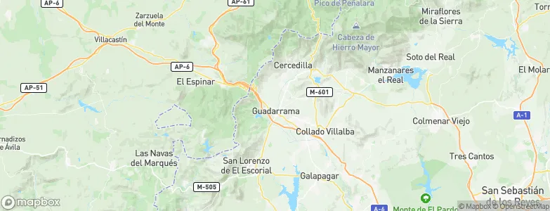 Guadarrama, Spain Map