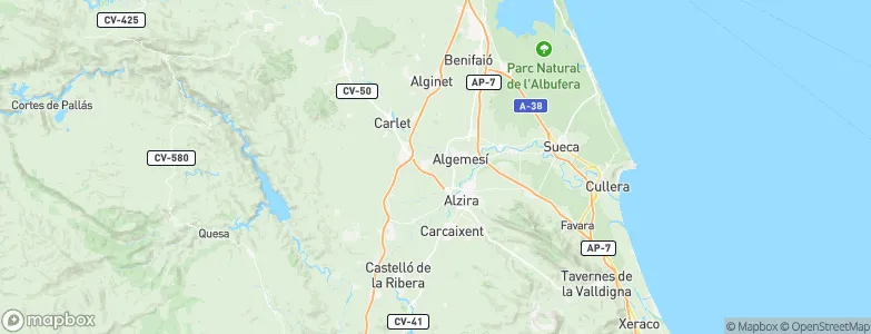 Guadassuar, Spain Map