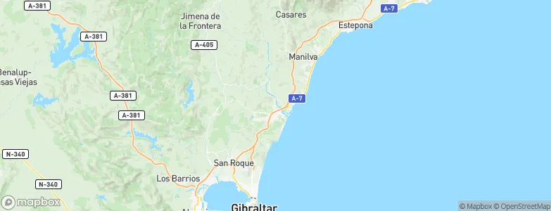 Guadiaro, Spain Map
