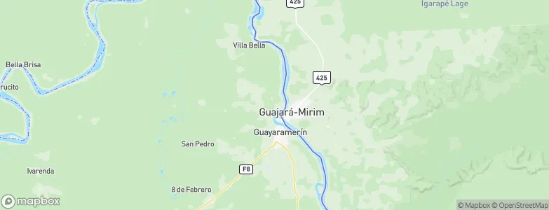 Guajará Açu, Brazil Map
