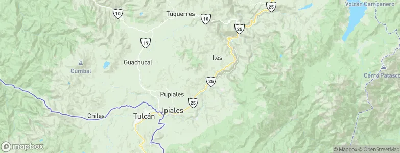 Gualmatán, Colombia Map