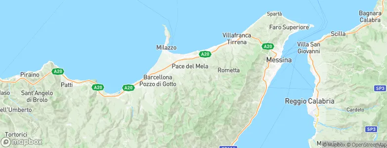 Gualtieri Sicaminò, Italy Map