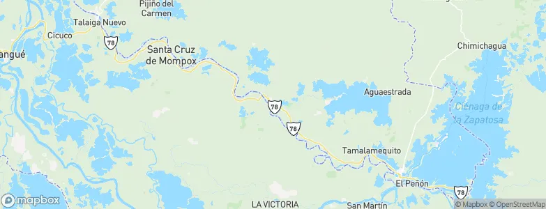 Guamal, Colombia Map