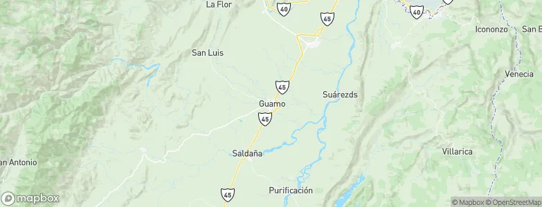 Guamo, Colombia Map
