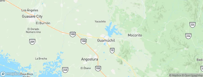 Guamúchil, Mexico Map
