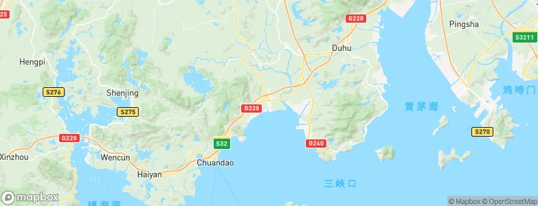 Guanghai, China Map