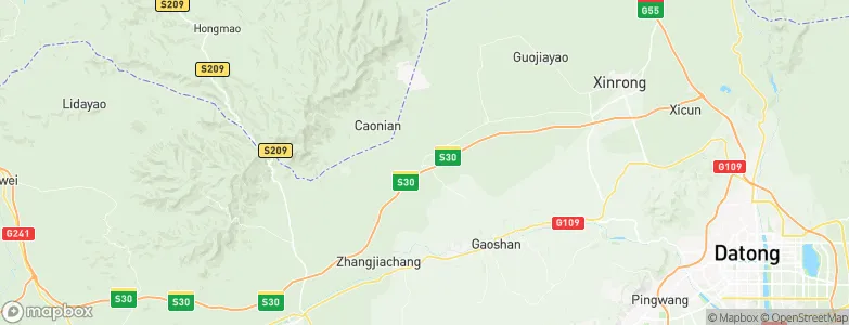 Guanjiabao, China Map