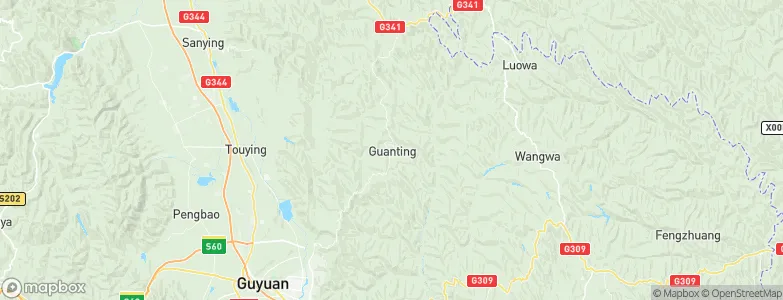 Guanting, China Map