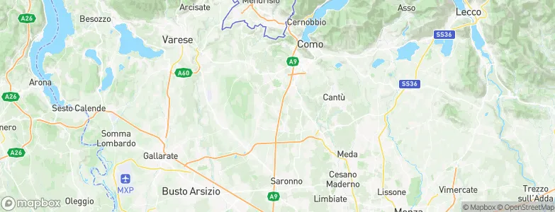 Guanzate, Italy Map