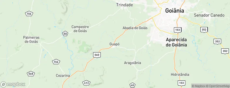 Guapó, Brazil Map