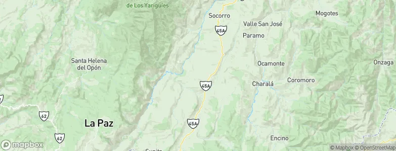 Guapotá, Colombia Map