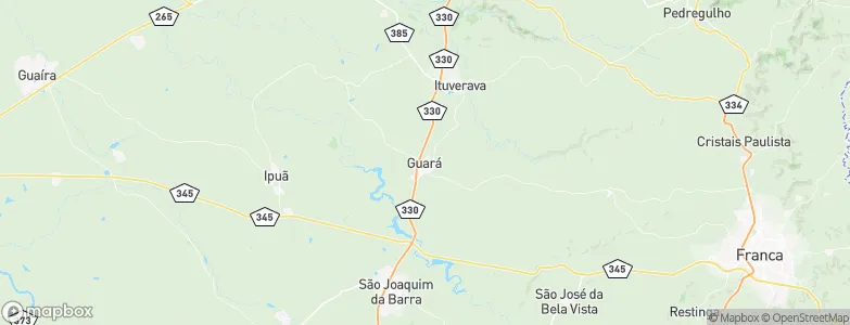 Guará, Brazil Map