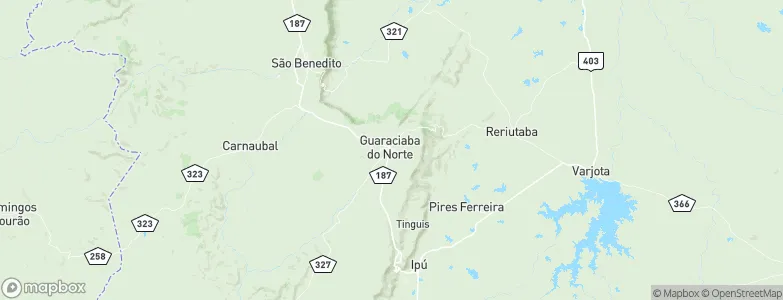 Guaraciaba do Norte, Brazil Map