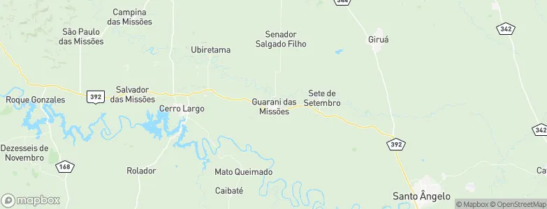 Guarani das Missões, Brazil Map