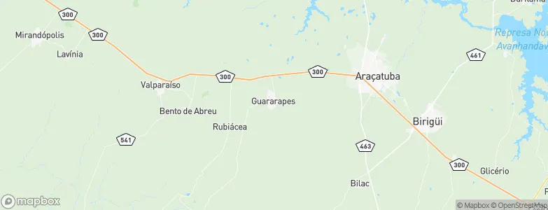 Guararapes, Brazil Map