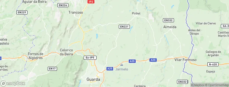 Guarda, Portugal Map