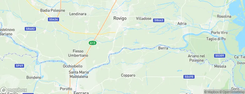 Guarda Veneta, Italy Map