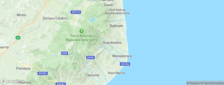 Guardavalle, Italy Map