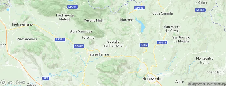 Guardia Sanframondi, Italy Map