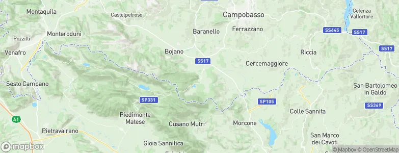 Guardiaregia, Italy Map