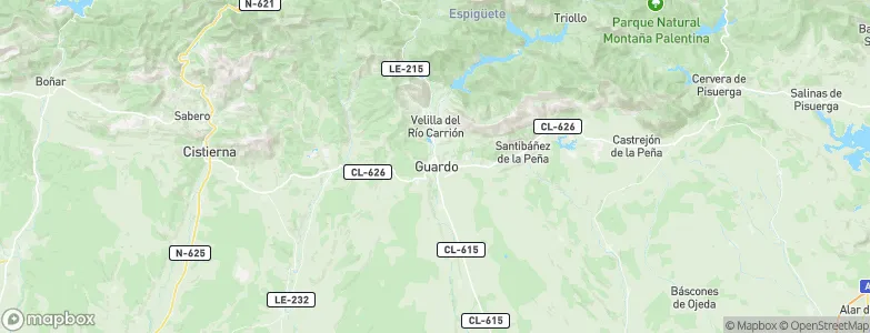 Guardo, Spain Map