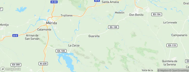 Guareña, Spain Map