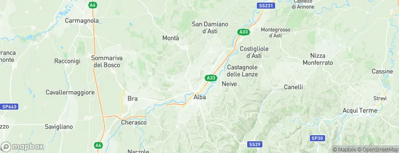 Guarene, Italy Map