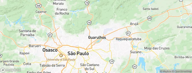 Guarulhos, Brazil Map