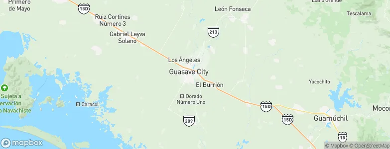 Guasave, Mexico Map