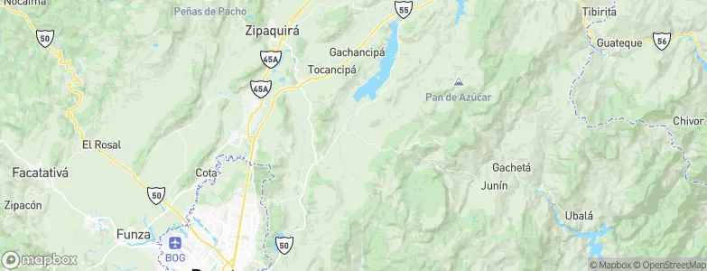 Guasca, Colombia Map